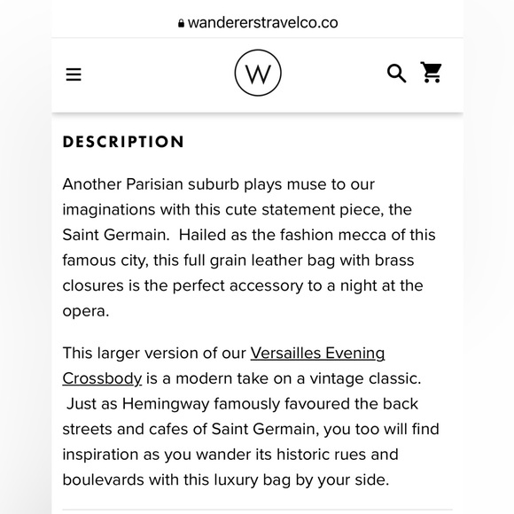 Wanderers SAINT GERMAIN EVENING CROSSBODY - Picture 7 of 8